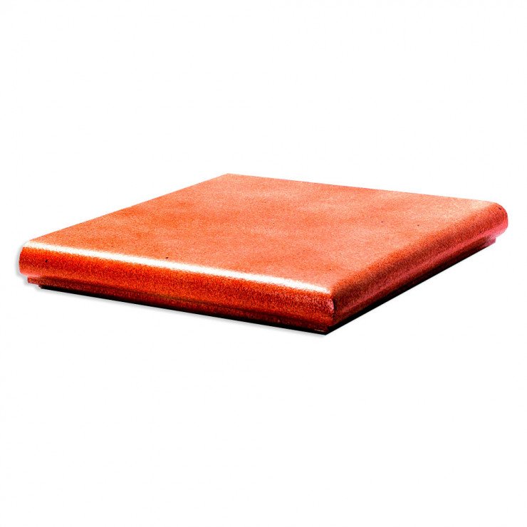 Trappeklinker Hjørne Viken Klassik Terracotta Glaserad Jord Mat 33x33 cm-0